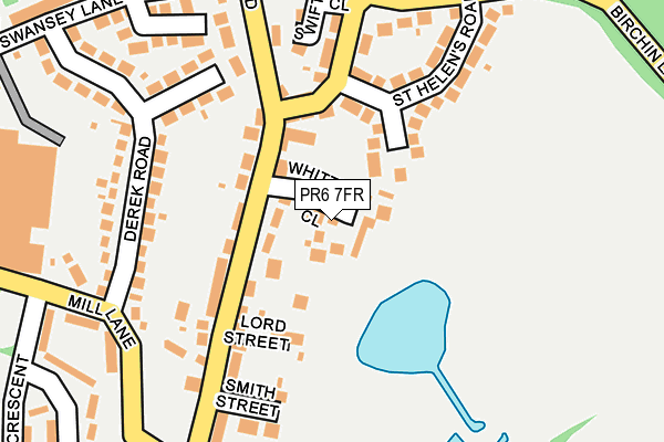 PR6 7FR map - OS OpenMap – Local (Ordnance Survey)