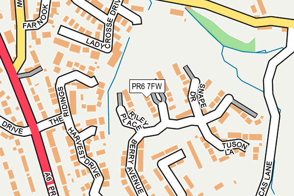 PR6 7FW map - OS OpenMap – Local (Ordnance Survey)