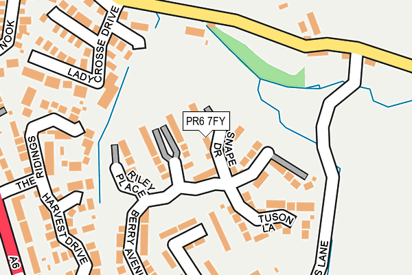 PR6 7FY map - OS OpenMap – Local (Ordnance Survey)