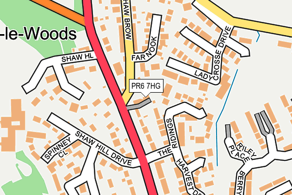 PR6 7HG map - OS OpenMap – Local (Ordnance Survey)