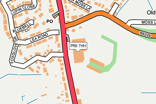 PR6 7HH map - OS OpenMap – Local (Ordnance Survey)