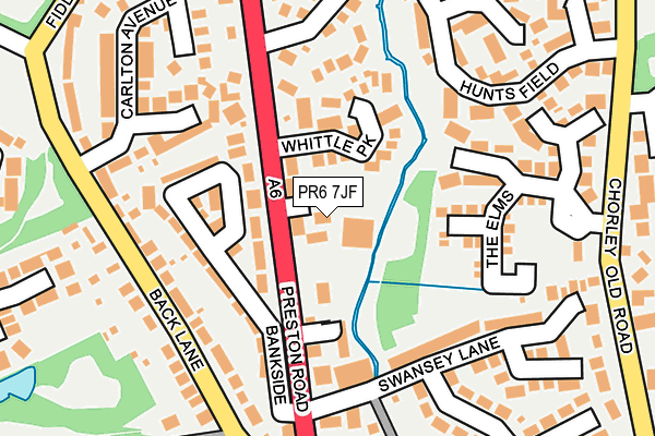 PR6 7JF map - OS OpenMap – Local (Ordnance Survey)