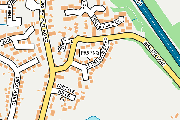 PR6 7NQ map - OS OpenMap – Local (Ordnance Survey)