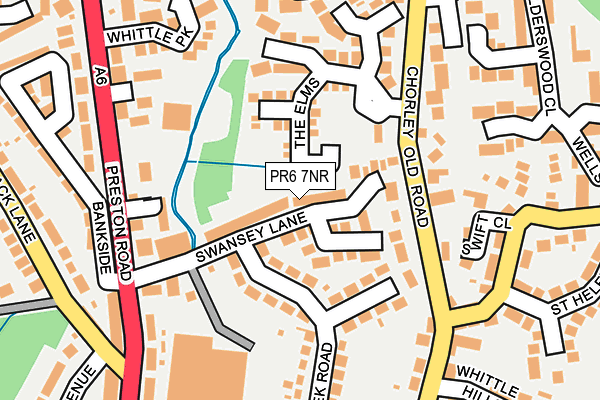 PR6 7NR map - OS OpenMap – Local (Ordnance Survey)