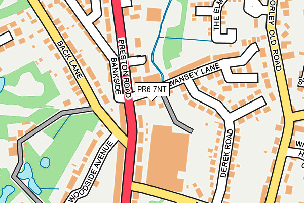 PR6 7NT map - OS OpenMap – Local (Ordnance Survey)