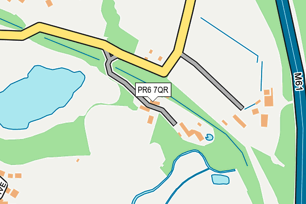 PR6 7QR map - OS OpenMap – Local (Ordnance Survey)