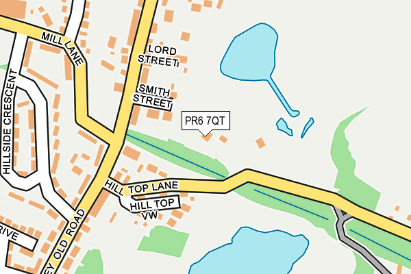 PR6 7QT map - OS OpenMap – Local (Ordnance Survey)