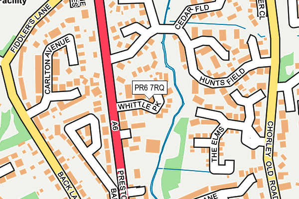 PR6 7RQ map - OS OpenMap – Local (Ordnance Survey)