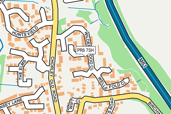 PR6 7SH map - OS OpenMap – Local (Ordnance Survey)