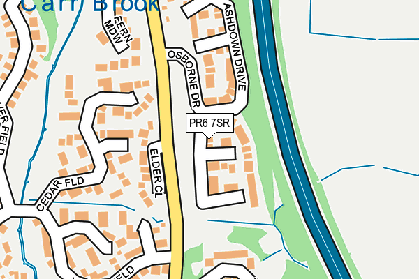 PR6 7SR map - OS OpenMap – Local (Ordnance Survey)