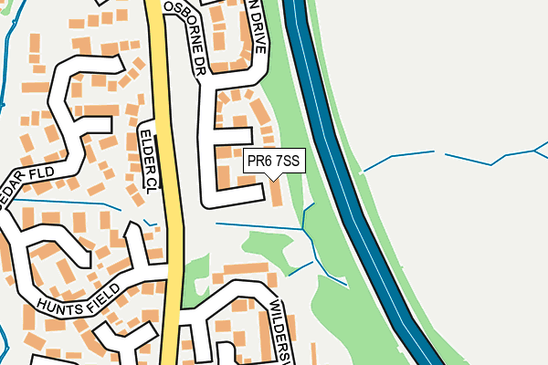 PR6 7SS map - OS OpenMap – Local (Ordnance Survey)