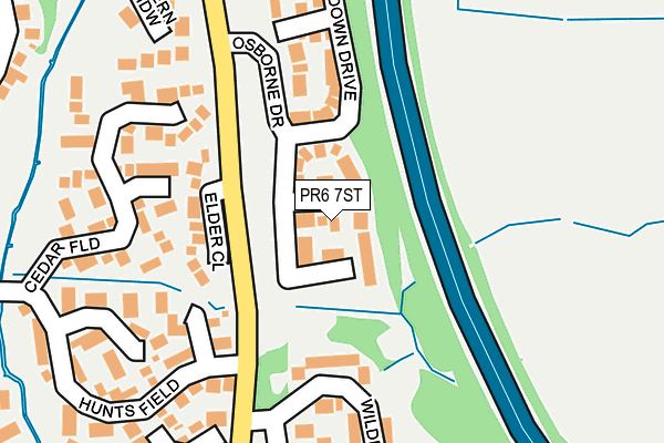 PR6 7ST map - OS OpenMap – Local (Ordnance Survey)
