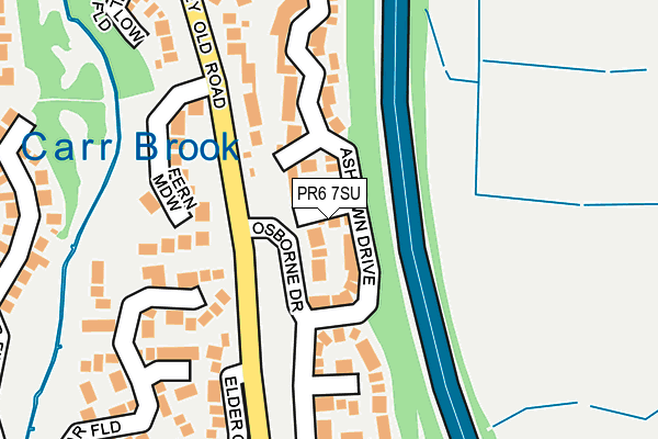 PR6 7SU map - OS OpenMap – Local (Ordnance Survey)