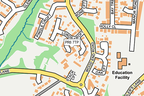 PR6 7TP map - OS OpenMap – Local (Ordnance Survey)