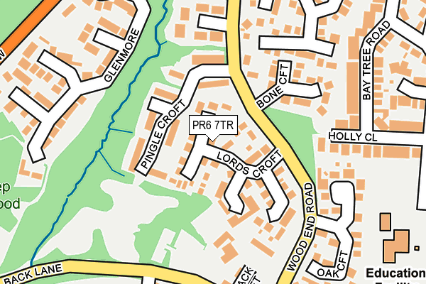 PR6 7TR map - OS OpenMap – Local (Ordnance Survey)