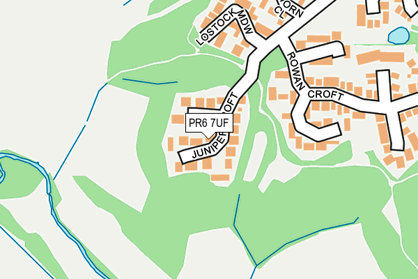 PR6 7UF map - OS OpenMap – Local (Ordnance Survey)