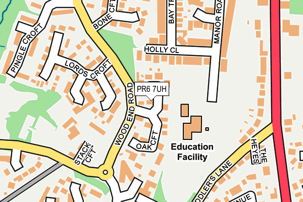 PR6 7UH map - OS OpenMap – Local (Ordnance Survey)