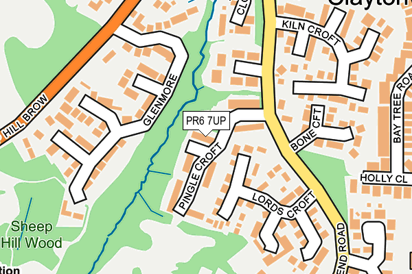 PR6 7UP map - OS OpenMap – Local (Ordnance Survey)