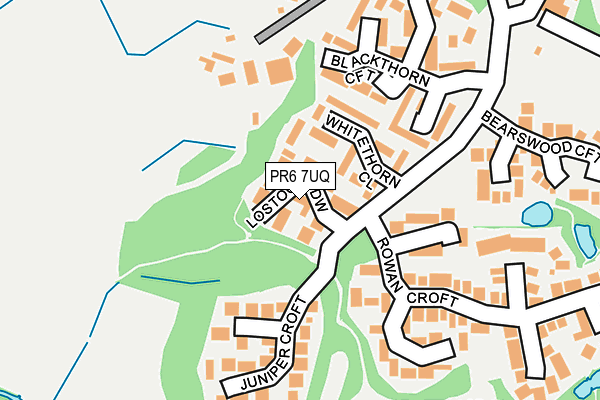 PR6 7UQ map - OS OpenMap – Local (Ordnance Survey)