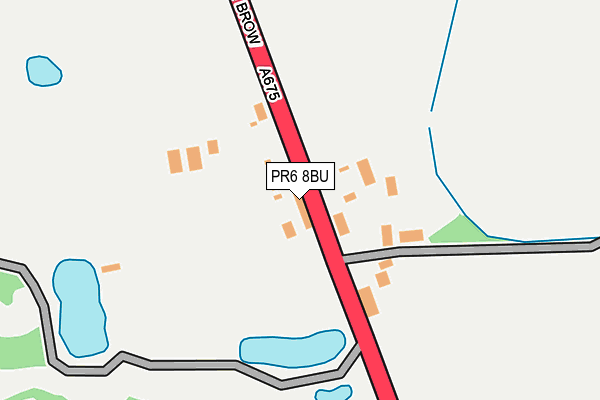 PR6 8BU map - OS OpenMap – Local (Ordnance Survey)