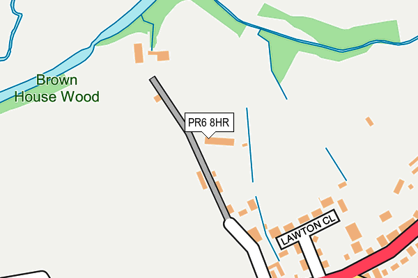 PR6 8HR map - OS OpenMap – Local (Ordnance Survey)