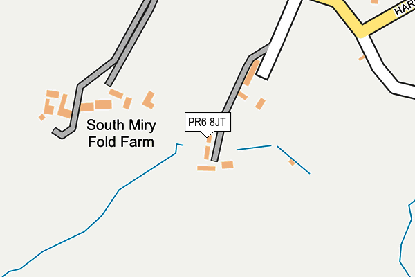 PR6 8JT map - OS OpenMap – Local (Ordnance Survey)