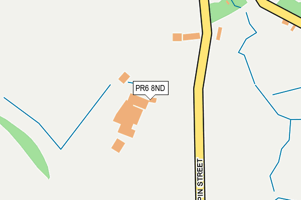 PR6 8ND map - OS OpenMap – Local (Ordnance Survey)