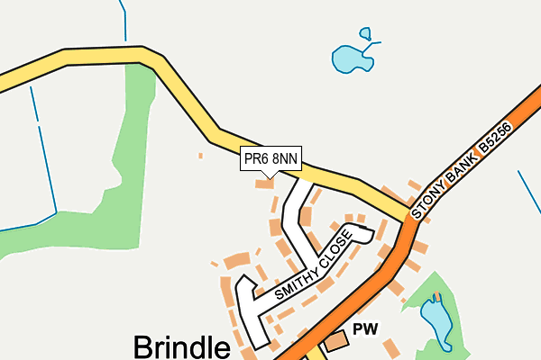 PR6 8NN map - OS OpenMap – Local (Ordnance Survey)