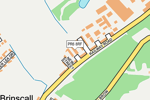 PR6 8RF map - OS OpenMap – Local (Ordnance Survey)