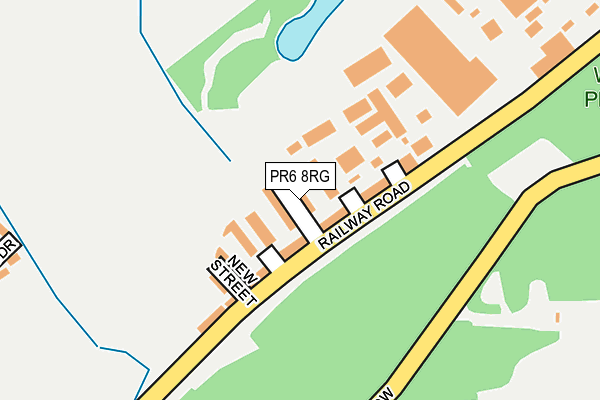 PR6 8RG map - OS OpenMap – Local (Ordnance Survey)