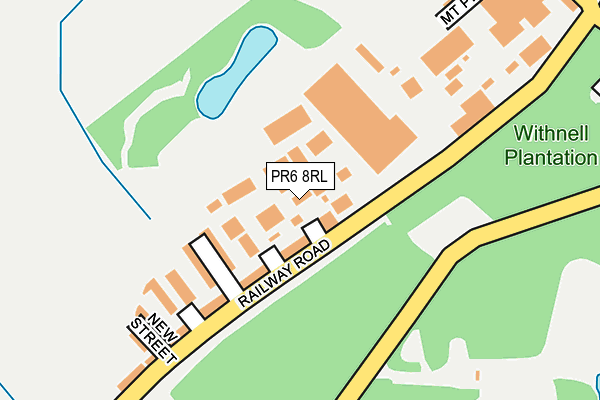 PR6 8RL map - OS OpenMap – Local (Ordnance Survey)