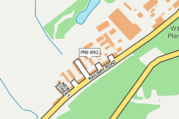 PR6 8RQ map - OS OpenMap – Local (Ordnance Survey)