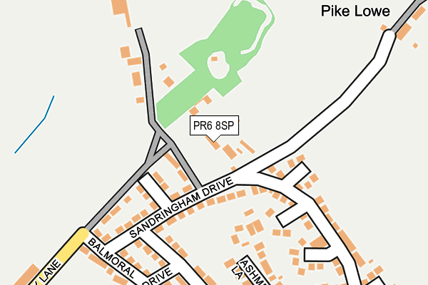 PR6 8SP map - OS OpenMap – Local (Ordnance Survey)