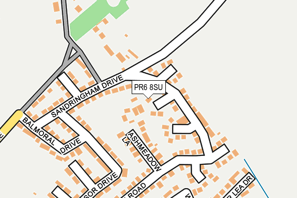 PR6 8SU map - OS OpenMap – Local (Ordnance Survey)