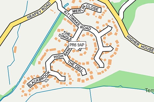 PR6 9AP map - OS OpenMap – Local (Ordnance Survey)