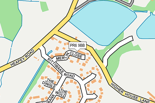 PR6 9BB map - OS OpenMap – Local (Ordnance Survey)