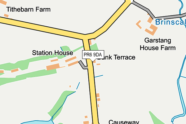 PR6 9DA map - OS OpenMap – Local (Ordnance Survey)