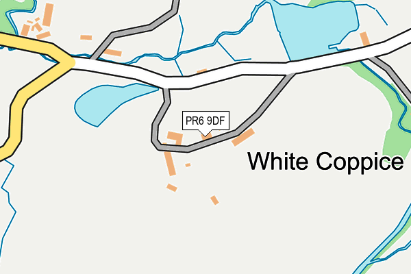 PR6 9DF map - OS OpenMap – Local (Ordnance Survey)