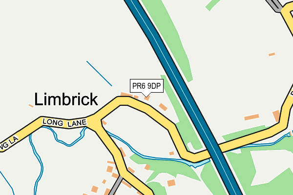 PR6 9DP map - OS OpenMap – Local (Ordnance Survey)