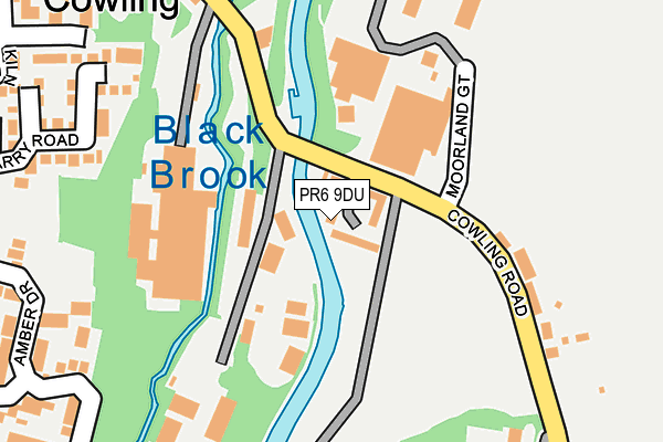 PR6 9DU map - OS OpenMap – Local (Ordnance Survey)