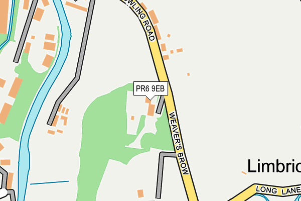 PR6 9EB map - OS OpenMap – Local (Ordnance Survey)