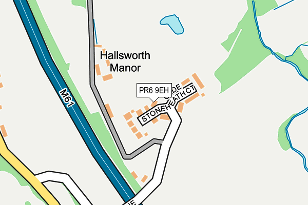 PR6 9EH map - OS OpenMap – Local (Ordnance Survey)