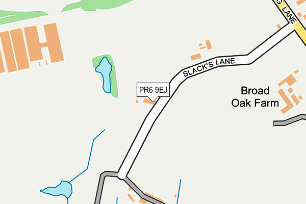 PR6 9EJ map - OS OpenMap – Local (Ordnance Survey)