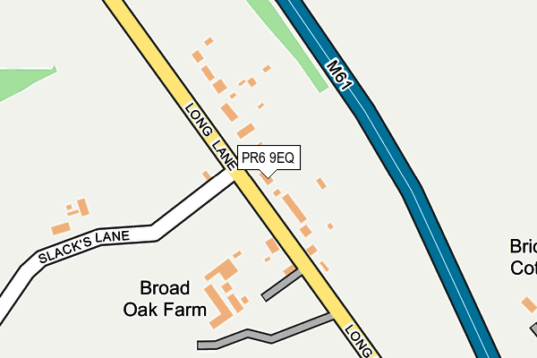 PR6 9EQ map - OS OpenMap – Local (Ordnance Survey)