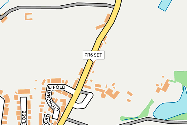 PR6 9ET map - OS OpenMap – Local (Ordnance Survey)