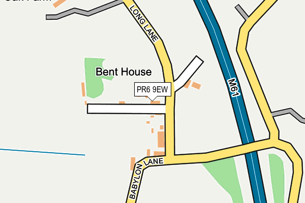 PR6 9EW map - OS OpenMap – Local (Ordnance Survey)