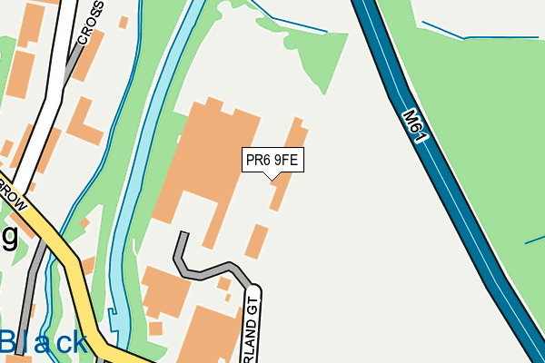 PR6 9FE map - OS OpenMap – Local (Ordnance Survey)