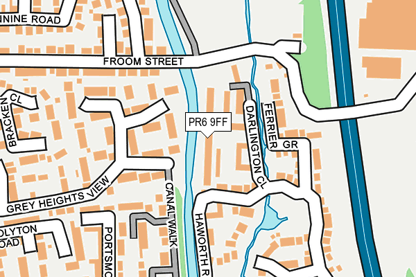 PR6 9FF map - OS OpenMap – Local (Ordnance Survey)