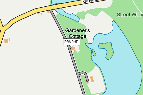 PR6 9HD map - OS OpenMap – Local (Ordnance Survey)