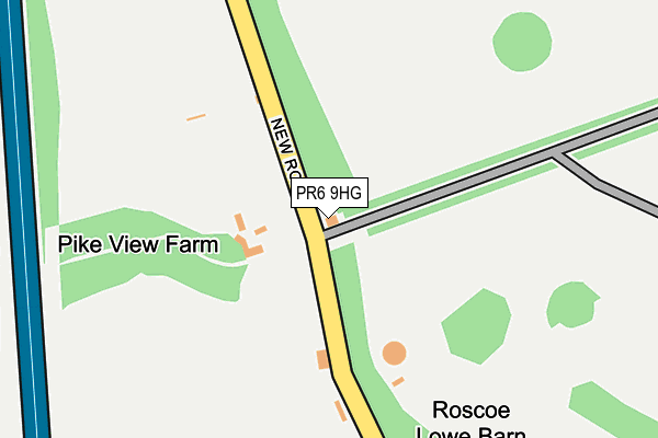 PR6 9HG map - OS OpenMap – Local (Ordnance Survey)